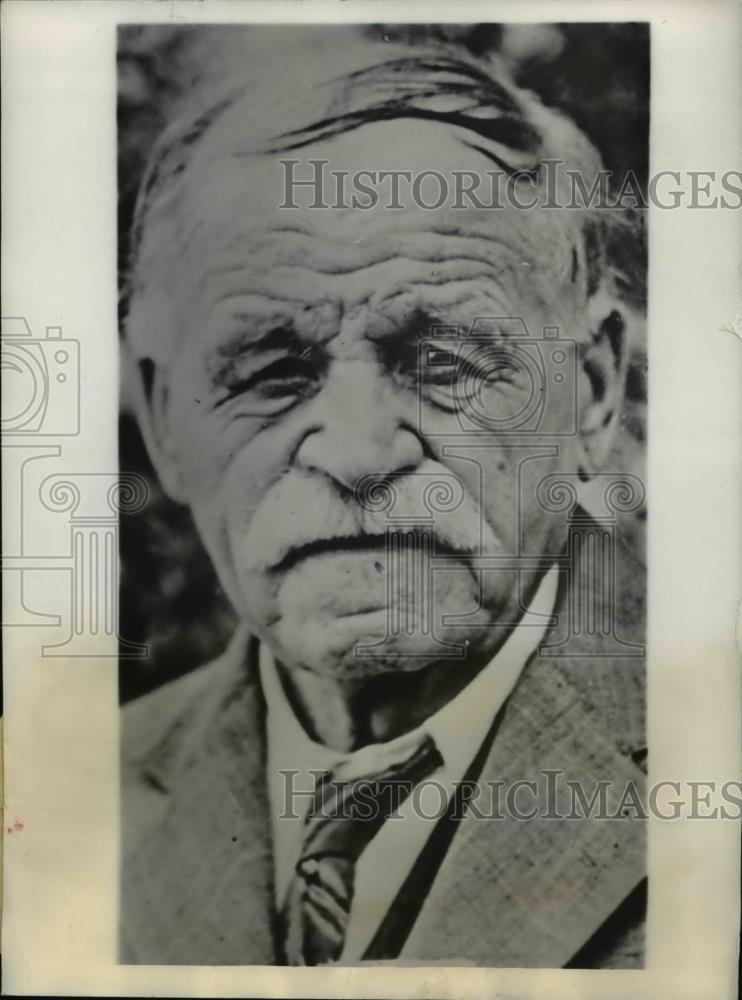 1933 Press Photo Langdon Postmaster Forrest Woodward - Historic Images