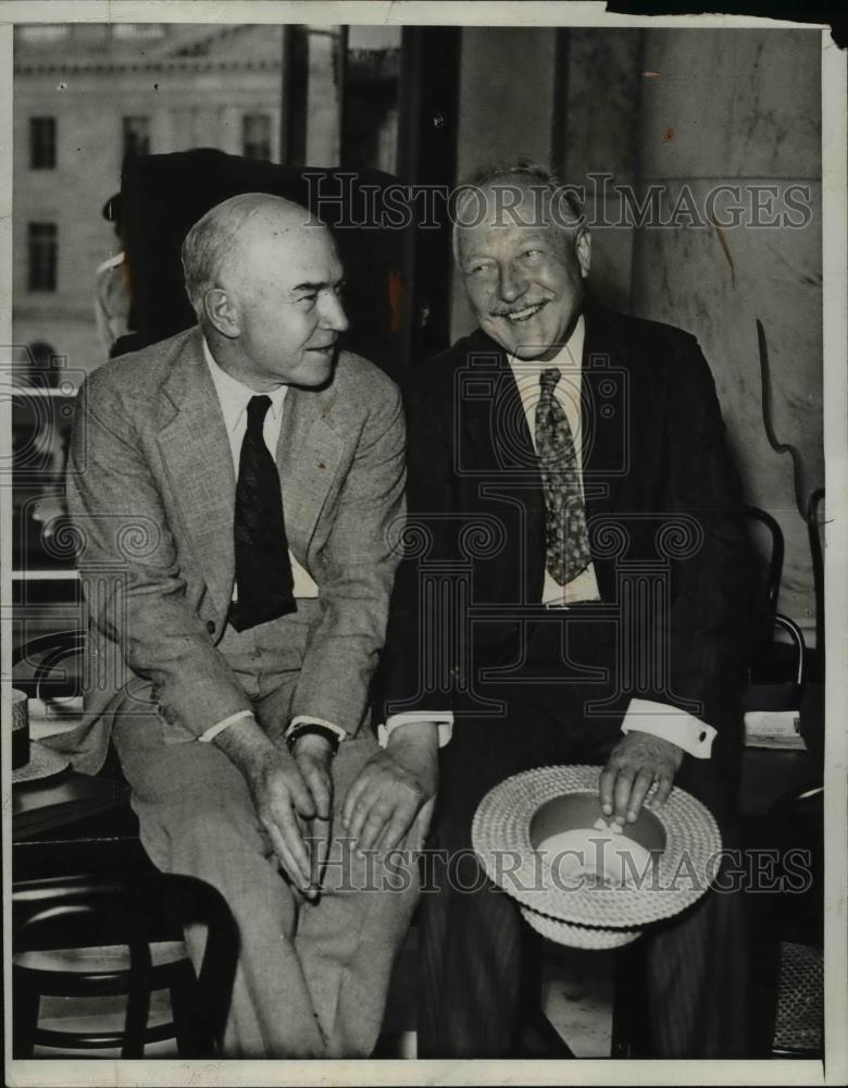 1933 Press Photo Senate Banking Committee Frank Taplin, AJ County - Historic Images