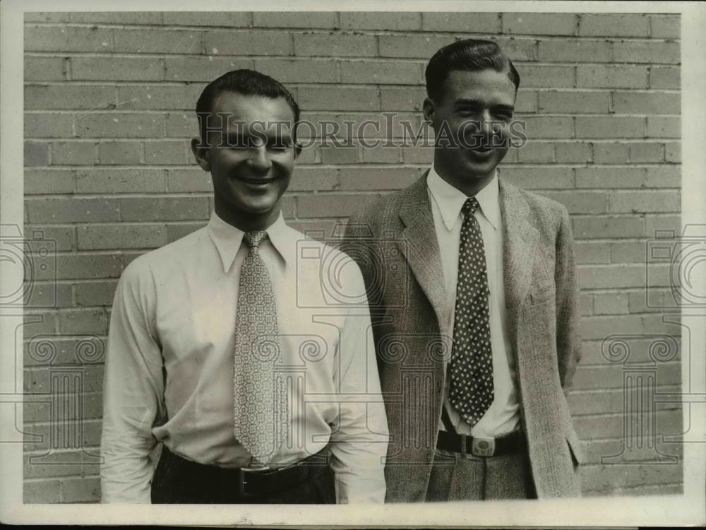 1930 Press Photo Ernest Sisley and Melvin Knapp - Historic Images