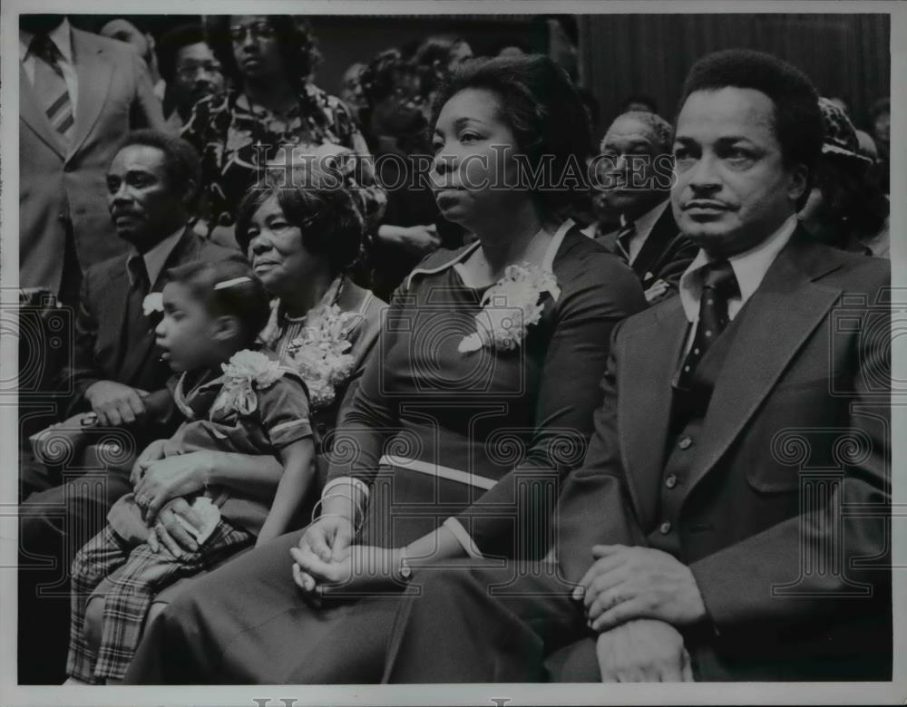 1976 Press Photo Joseph Harris, Marie Williams, Dr. Lowell & Mrs. Shirley Davis - Historic Images