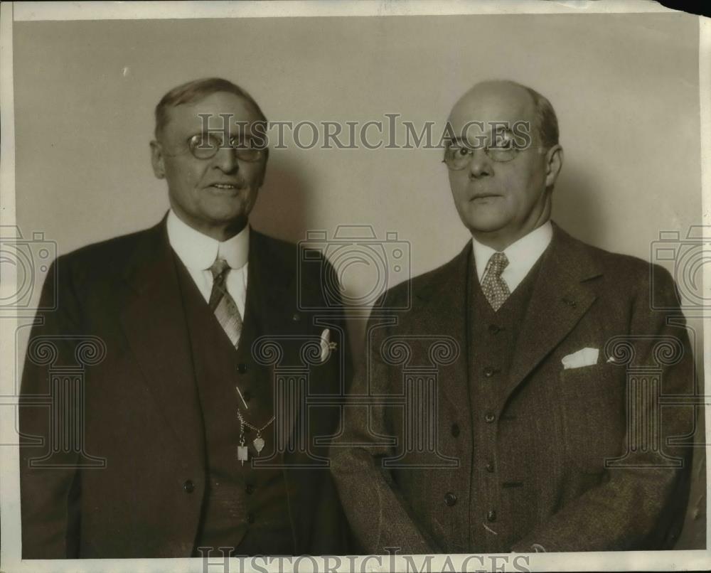 1931 Press Photo Dr. B.B.Ward and Dr. W.C. Hoyt, delegates - Historic Images