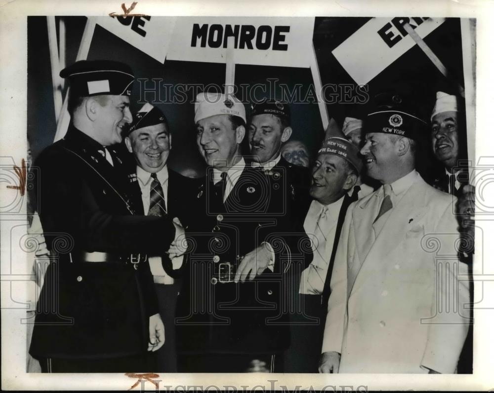 1941 Press Photo Commander Vossler &amp; New American Legion Commander Jacob Ark - Historic Images