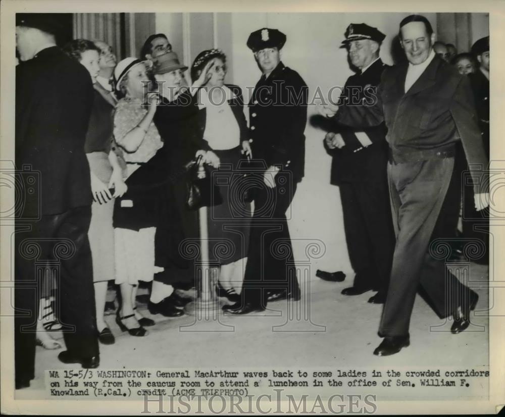 1951 Press Photo General MacArthur in Washington DC - Historic Images