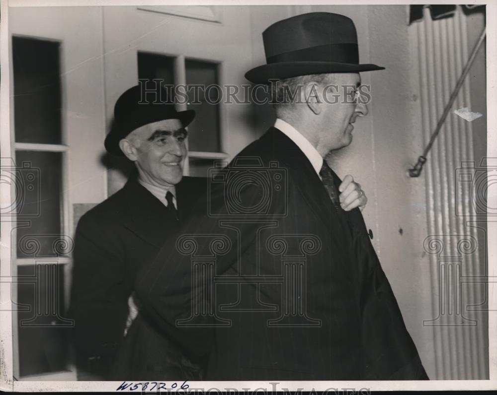1940 Press Photo DC Treas, Secy H Morgenthau & Arthur Purvis of UK - Historic Images