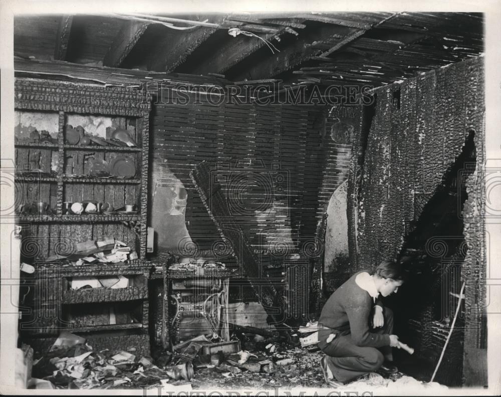 1932 Press Photo Explosion wrecks home in Perth Amboy New Jersey - Historic Images