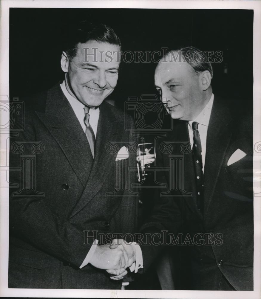 1953 Press Photo Ambassador Henry Cabot Lodge Jr., American delegation head - Historic Images