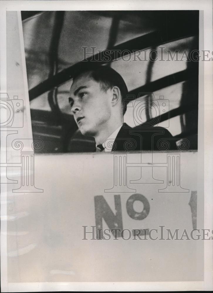 1938 Press Photo John Weaver school bus driver in Raleigh, North Carolina - Historic Images