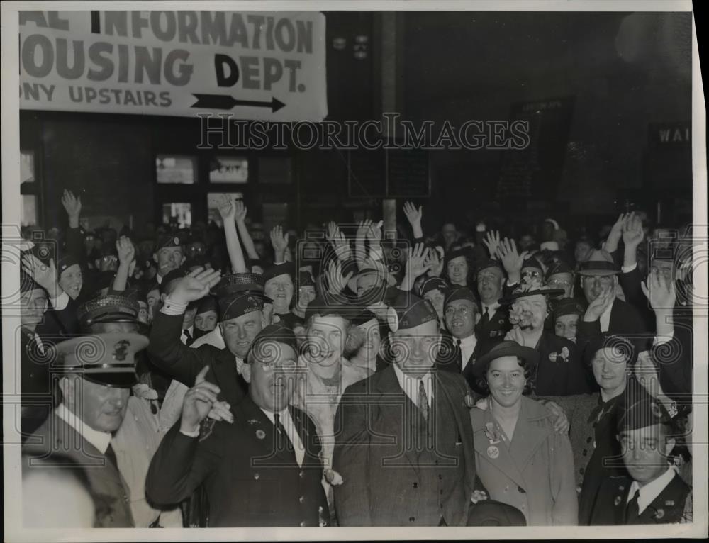 1938 Press Photo Delegates from Massachusetts to the American Legion convention - Historic Images