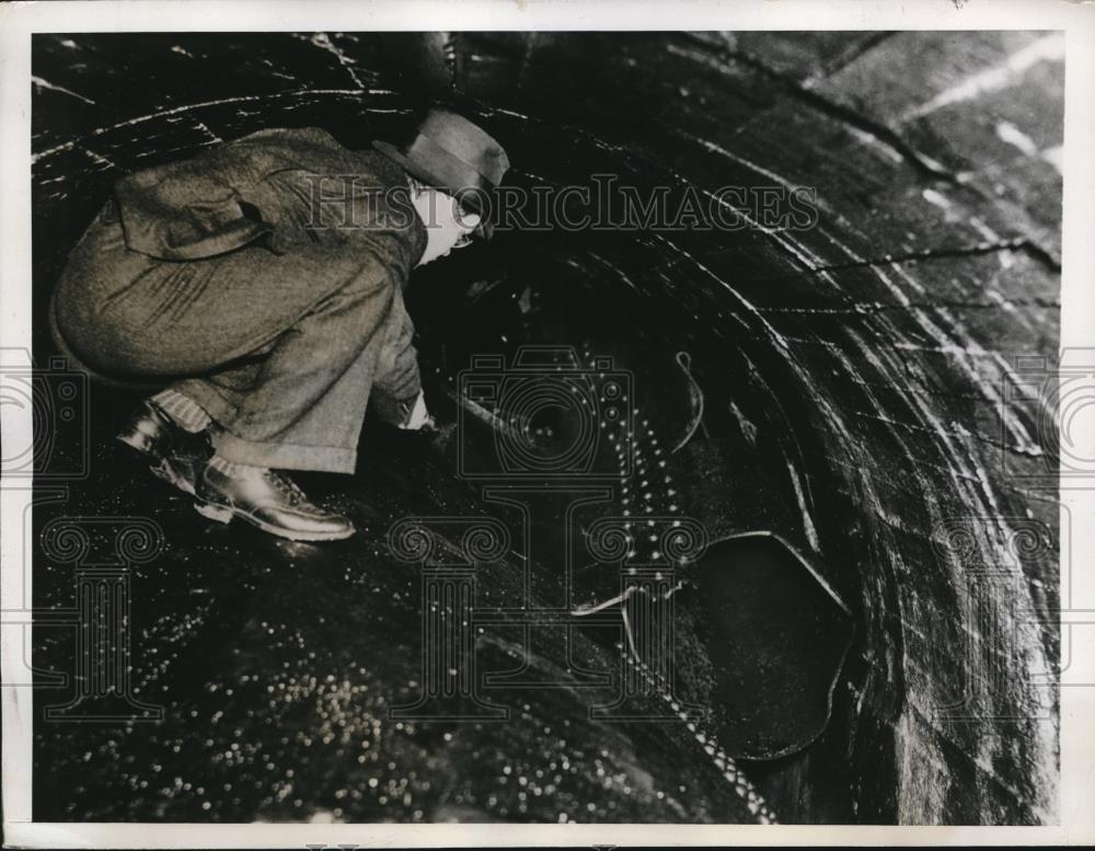 1937 Press Photo of general view of where a water supply to plant was sabotaged - Historic Images