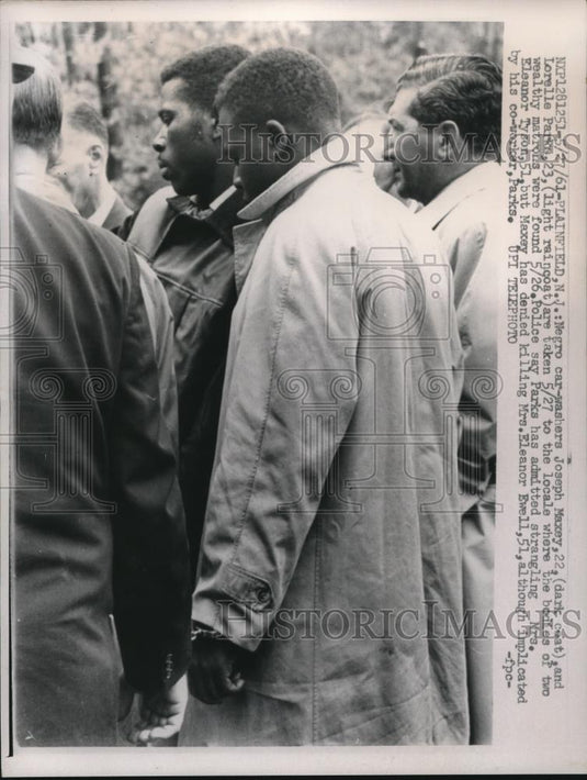 1961 Press Photo Negro Joseph Maxey and Lorelle parks were murder suspects - Historic Images