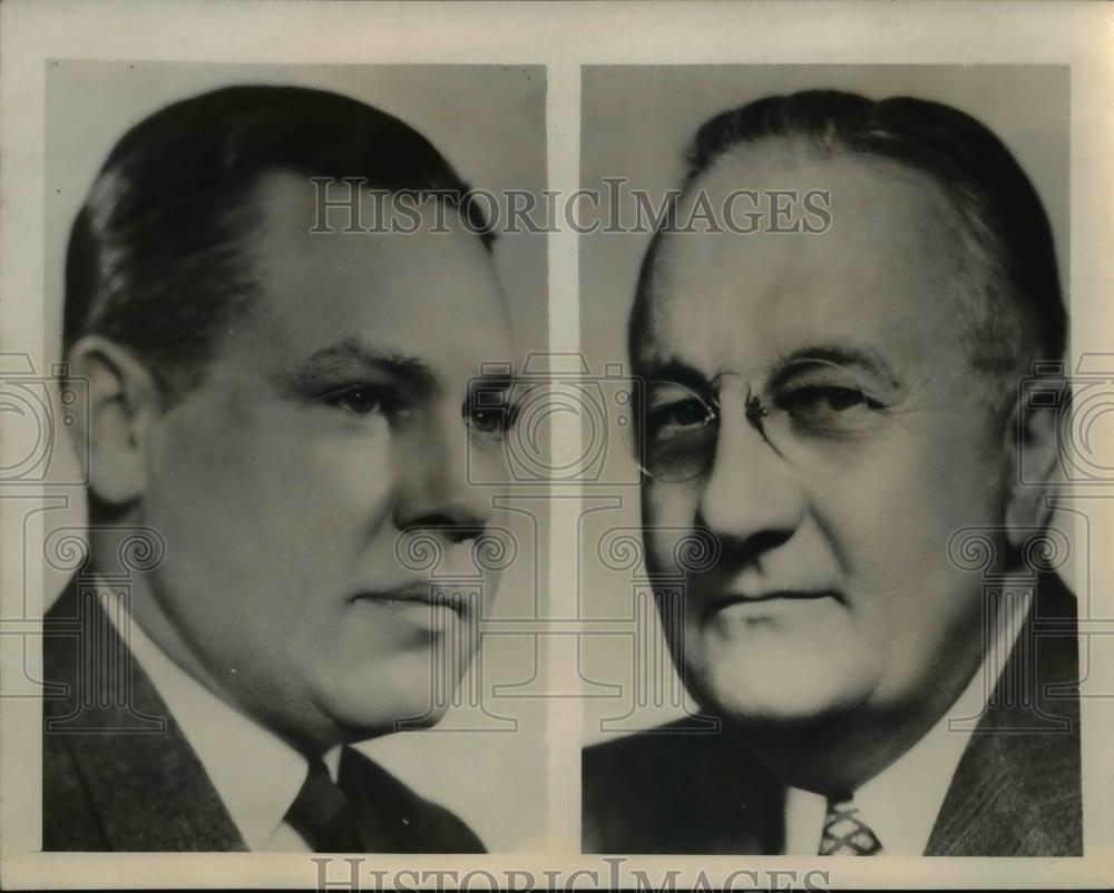 1949 Press Photo Wool Bureau President M Francis Fitzgerald &amp; Eugene Ackerman - Historic Images