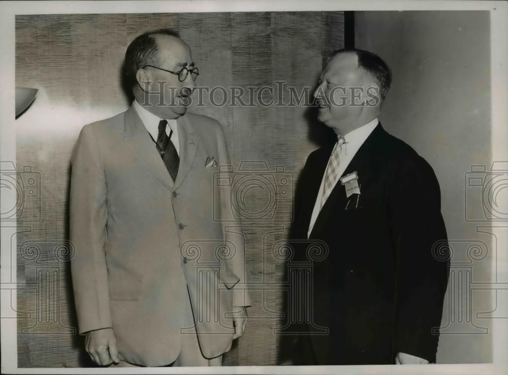 1937 Press Photo Dr. Philip Van Ingen and Dr. Clifford Grulee - Historic Images