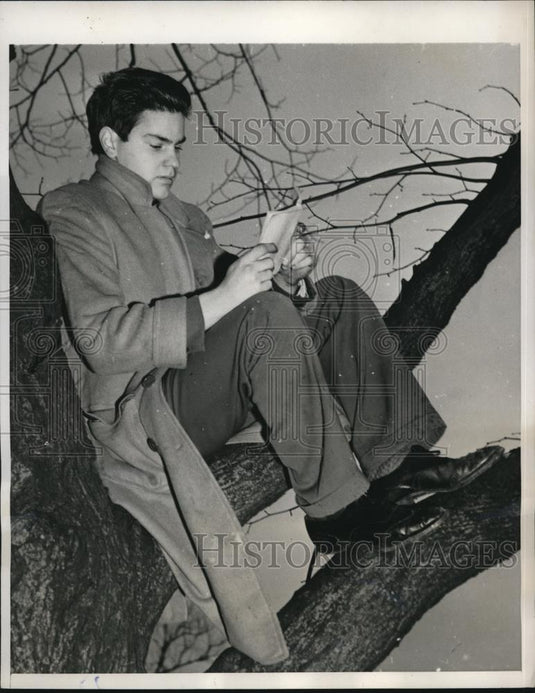 1940 Press Photo Haywood Stuart Kirby, Harvard freshman student - Historic Images