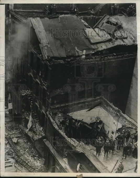 1930 Press Photo Chemical Explosion in New York - nee18527 - Historic Images