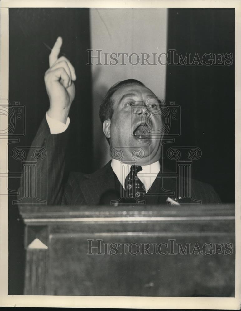 1939 Press Photo R.J. Thomas, President United Auto Workers UAW - Historic Images