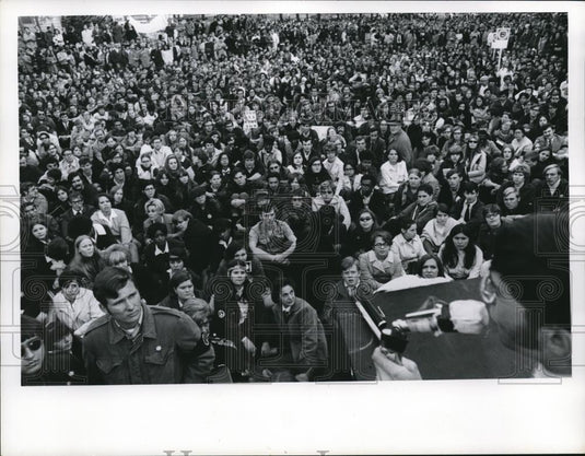 1969 Press Photo Wash DC mall Peace rally crowds - Historic Images