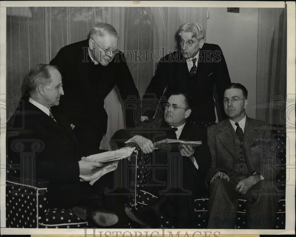 1941 Press Photo Dr Buy E Snavely, Dr Remsen Bird, Dr William Tolley Educators - Historic Images