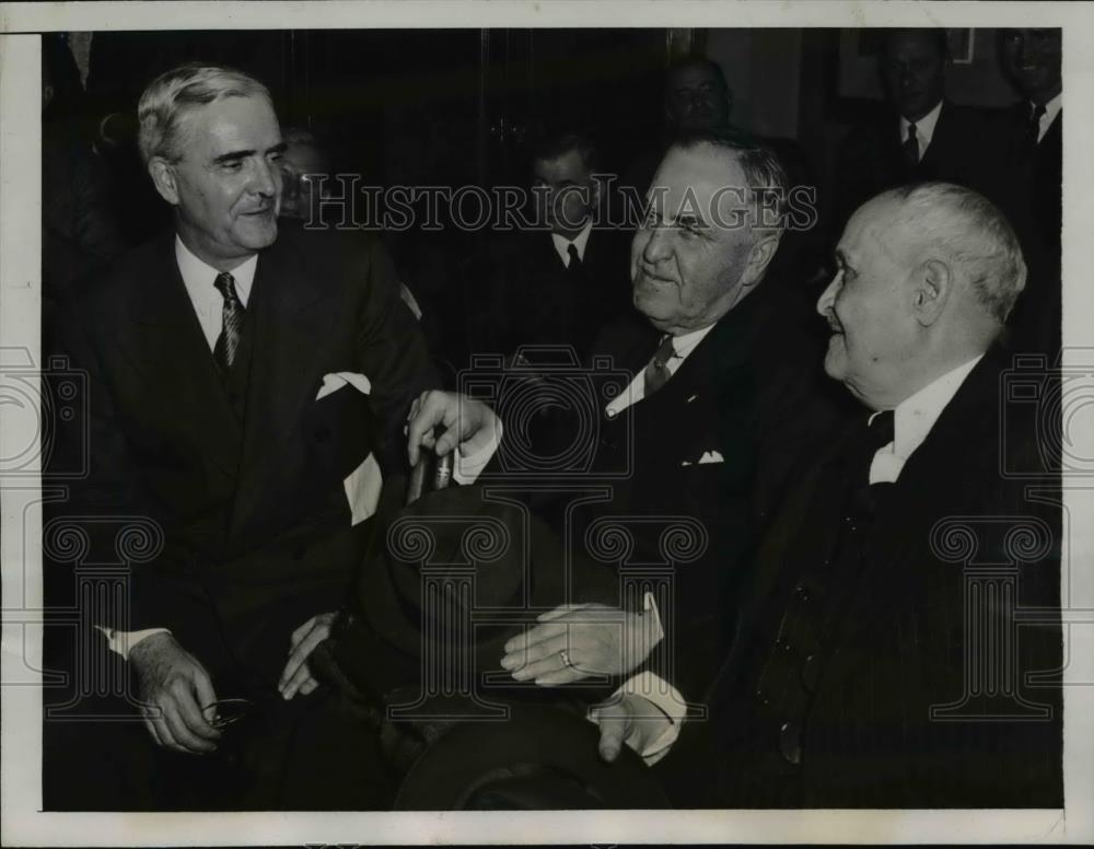 1939 Press Photo VA Governor James H. Price, E. Lee Trinkle, Westmoreland Davis - Historic Images