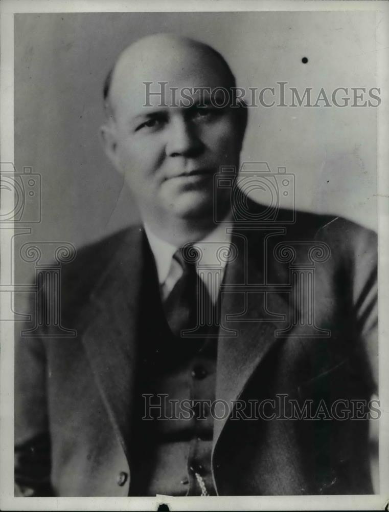 1933 Press Photo Secretary of State Milton Welling of Utah - Historic Images