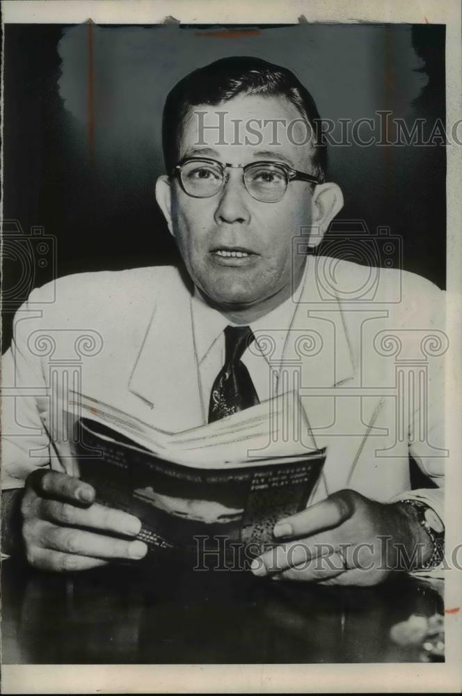 1953 Press Photo Rep. W Heeler - Historic Images