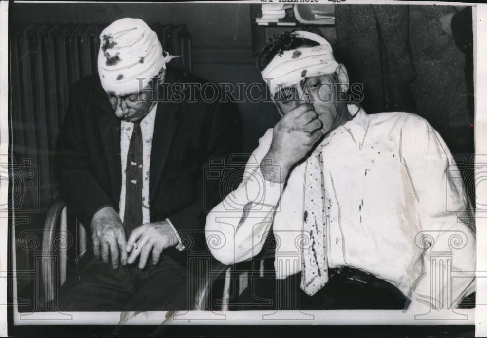 1959 Press Photo NYC Joe DeMeo &amp; Anthony Rasty beaten by robbers - Historic Images