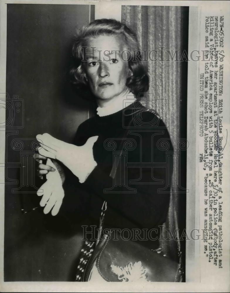 1957 Press Photo Edith Louise Hough Daughter of Leading Pathologist Neurologist - Historic Images