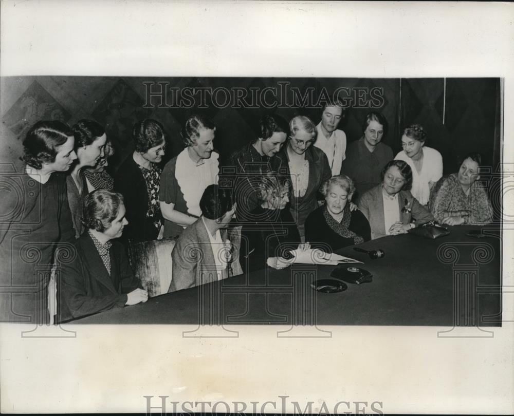 1936 Press Photo of the National League of Women Voters. - Historic Images