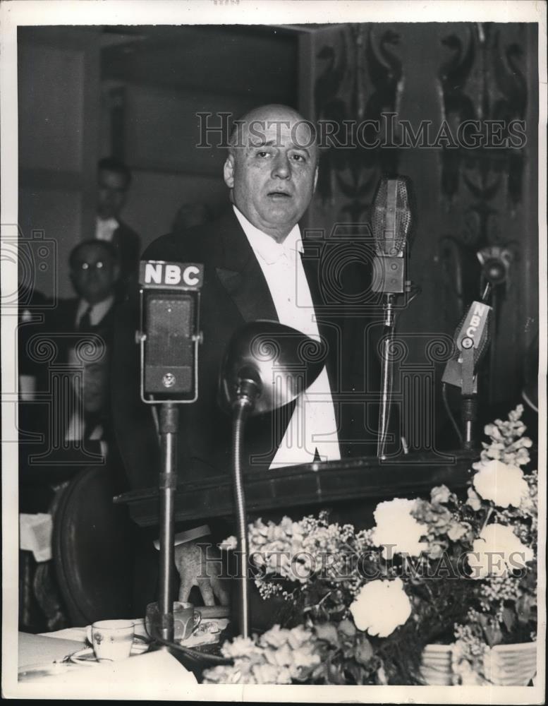 1937 Press Photo Rep Sam Rayburn is having his speech - Historic Images