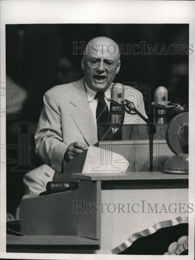 1948 Press Photo Sam Rayburn at the Convention Hall in Philadelphia - Historic Images