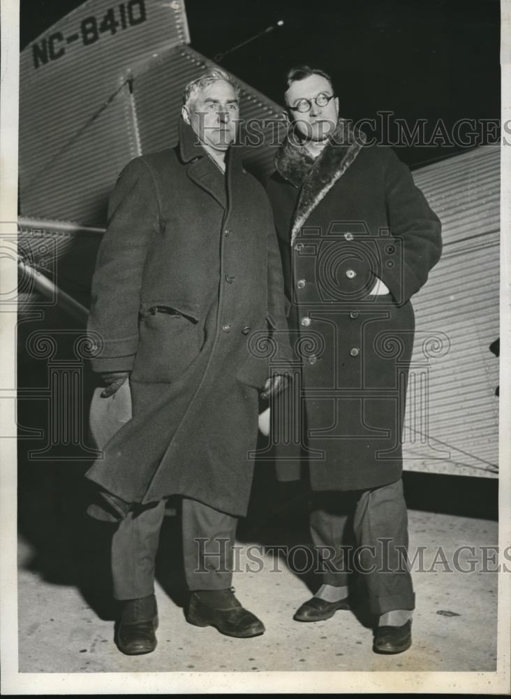 1933 Press Photo R S Reitin Peter Makaroff in Chicago Peter Vereign Deported - Historic Images