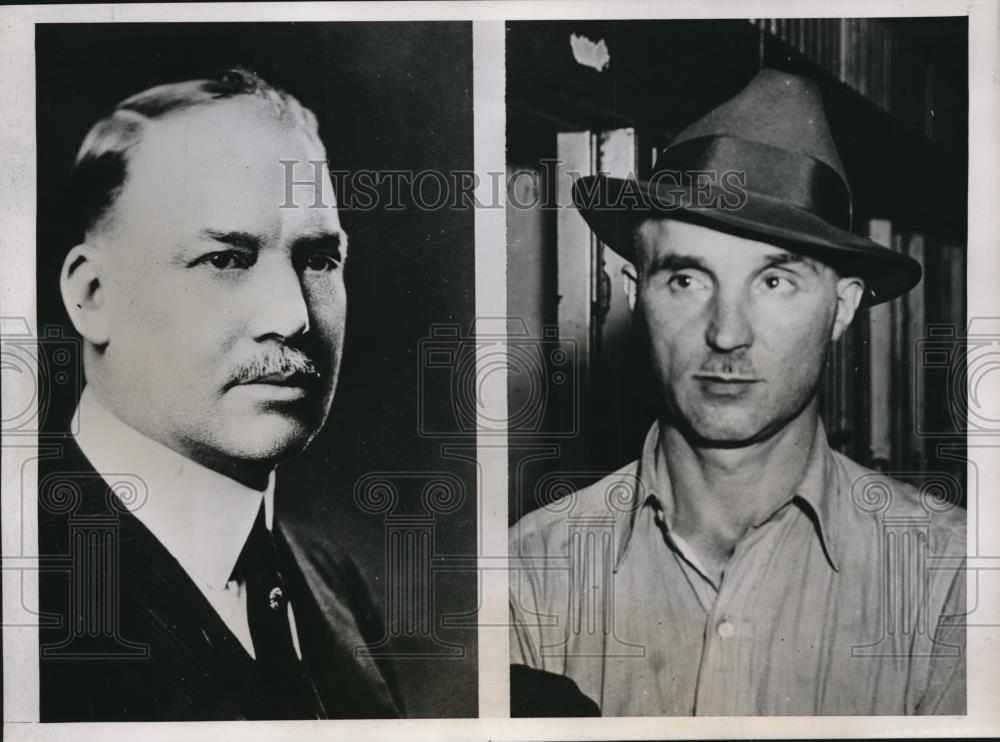 1939 Press Photo brooding patient kills doctors, wounds assistant - Historic Images