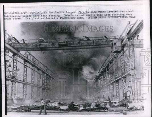 1971 Press Photo The largest fire in Oregon after nine years - Historic Images