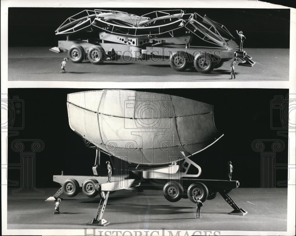 1960 Press Photo Long Range Radar Design For Military Services - Historic Images