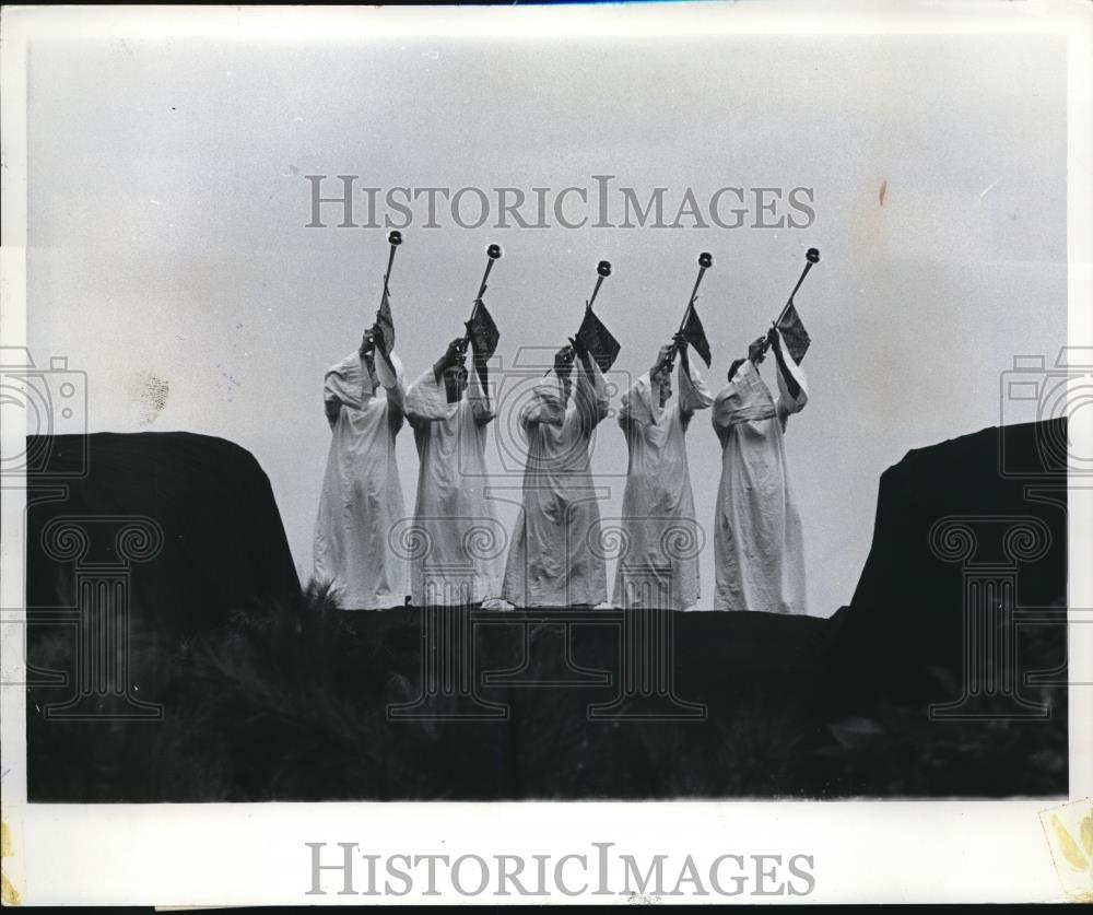 1971 Press Photo Five Hill Cumorah Pageant Trumpeters - Historic Images