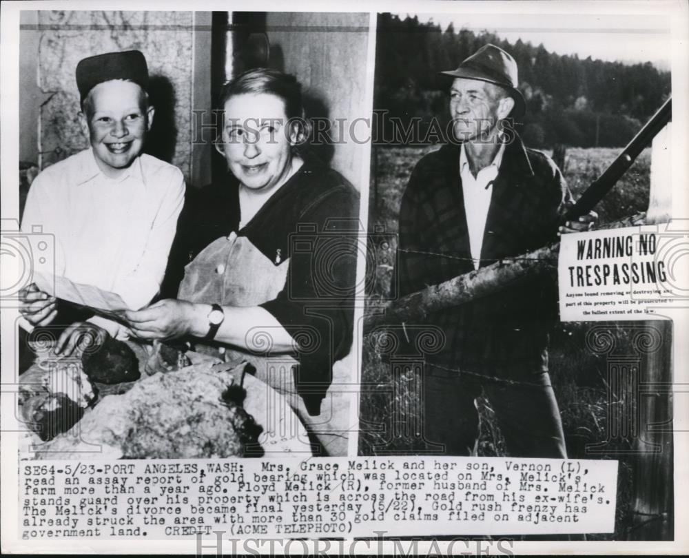 1950 Press Photo M Gold rush frenzy in Washington - Historic Images