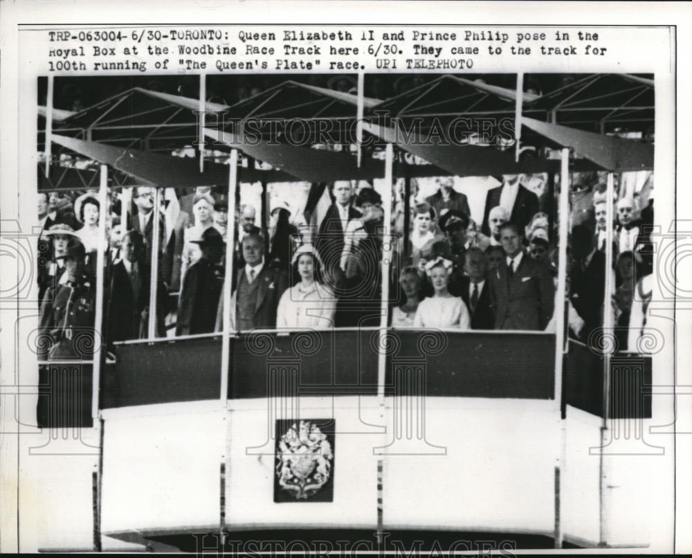 1959 Press Photo Queen Elizabeth II and Prince Philip during the Royal Box - Historic Images