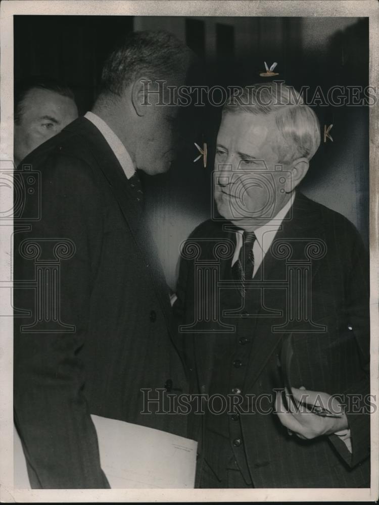 1939 Press Photo Secretary of the Treasury Henry Morgenthau &amp; Sen. Morr Sheppard - Historic Images