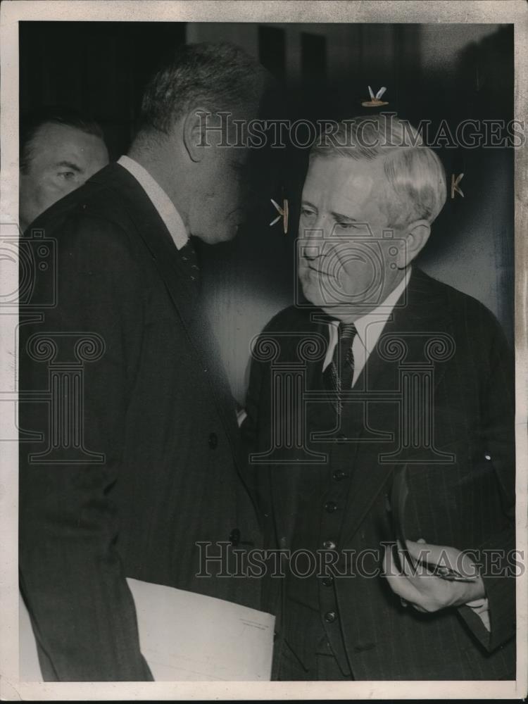 1939 Press Photo Secretary of the Treasury Henry Morgenthau & Sen. Morr Sheppard - Historic Images