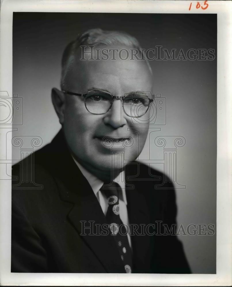 1956 Press Photo RM Evans Democrat for Senator of Iowa - Historic Images