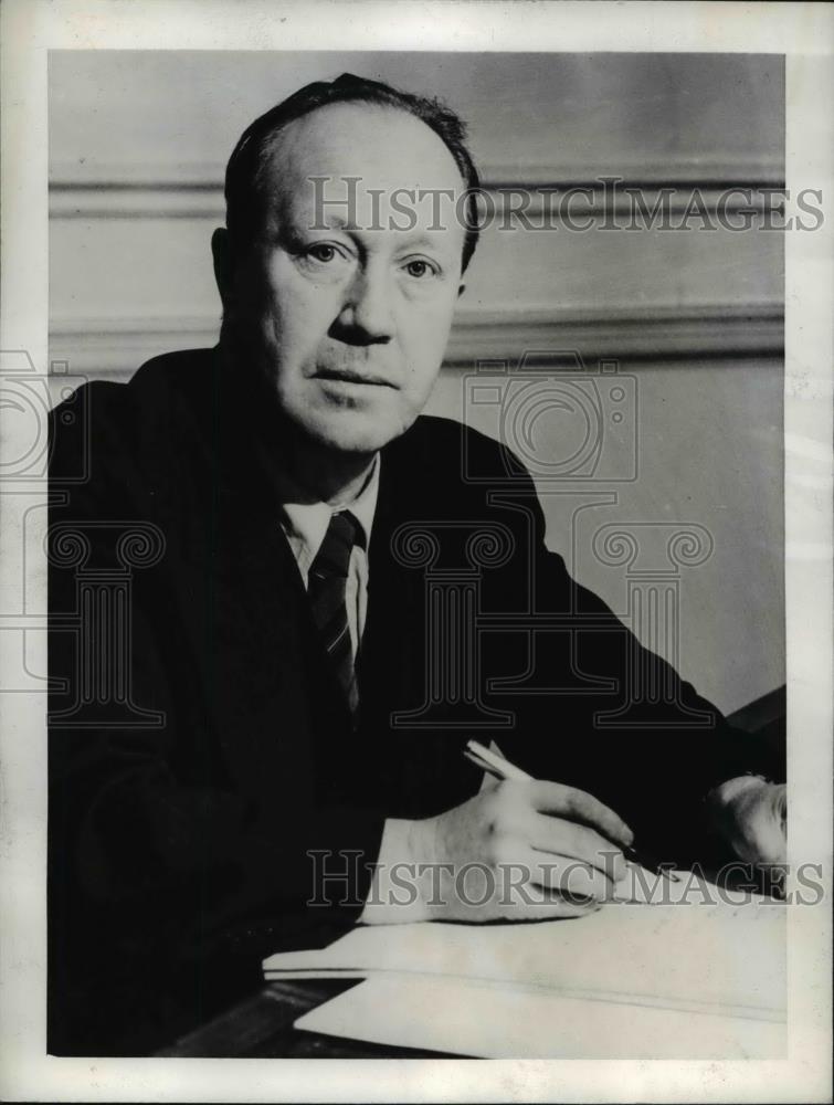 1942 Press Photo W.J. Brown, Secretary of the Civil Service Clerical Association - Historic Images