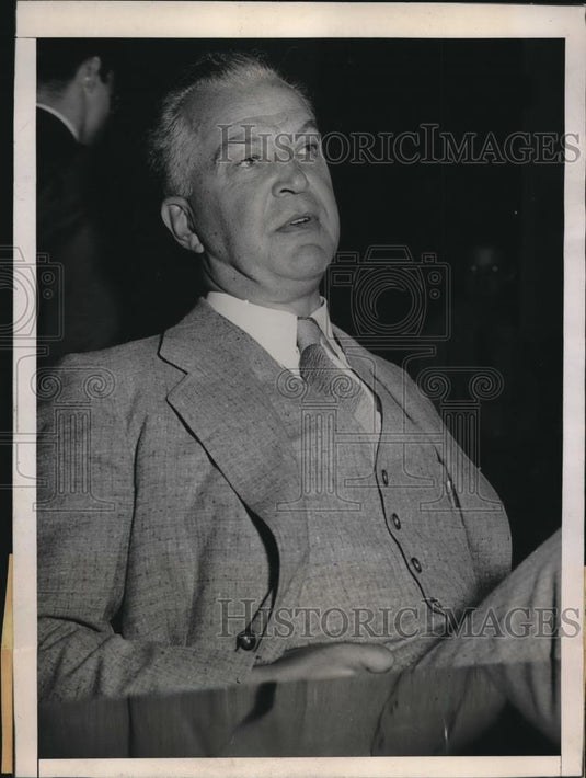 1939 Press Photo Felix McWhirter Indianapolis banker - Historic Images