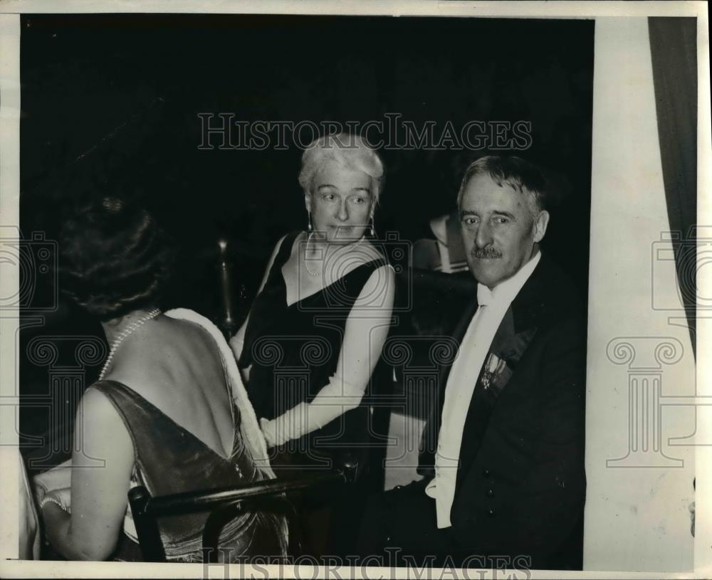 1931 Press Photo Henry L. Stimson and Mrs. Stimson at Washington Auditorium - Historic Images