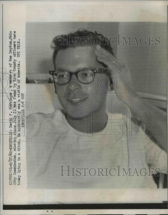 1962 Press Photo David Pettinger, Dayton Commission member - Historic Images