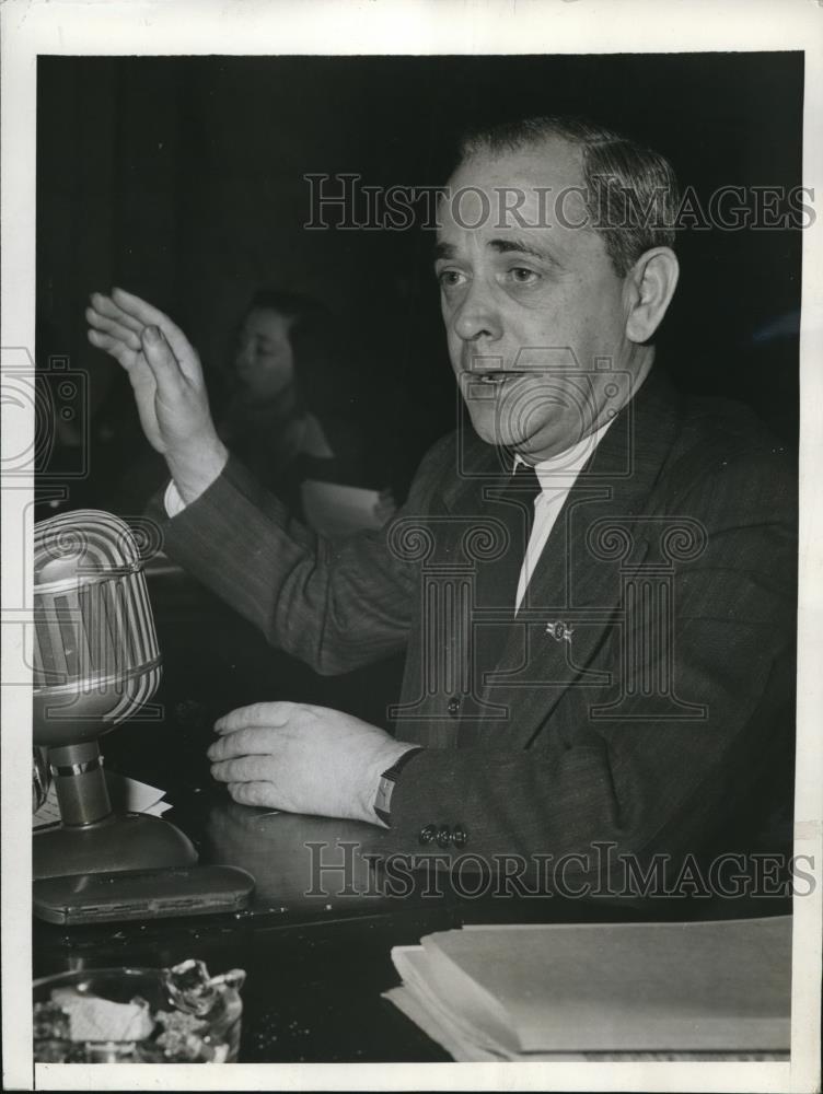 1943 Press Photo John Green President of CIO Union in Jurisdictional Dispute - Historic Images