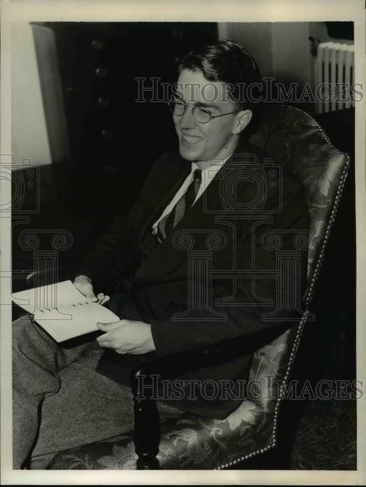 1937 Press Photo Wilbur Huston, Edison Scholarship Winner - Historic Images