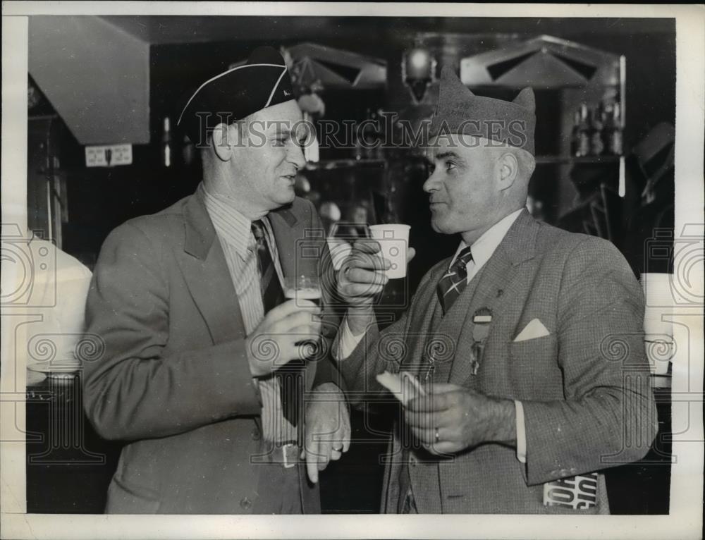 1937 Press Photo Legionnaires Randall and James Grant - Historic Images