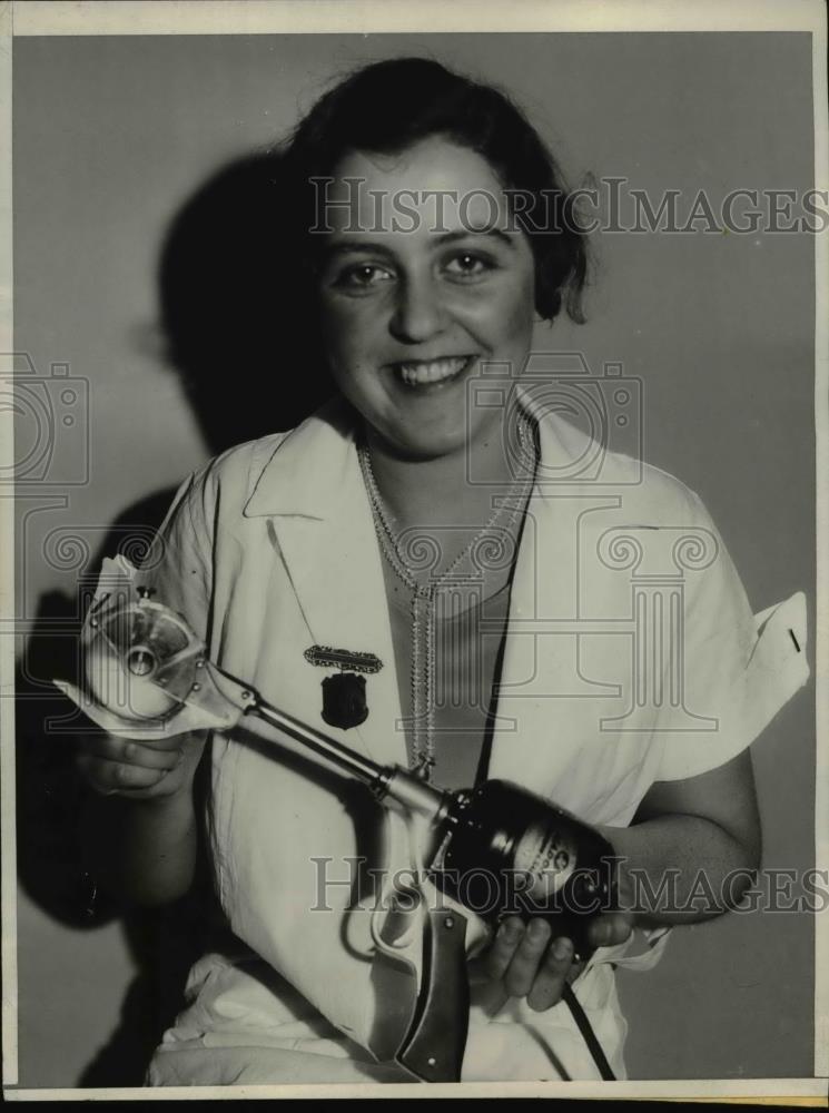 1932 Press Photo Portable handsaw wlectricall operated with a drill - Historic Images