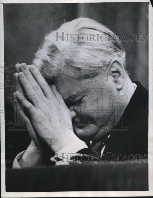 1959 Press Photo Neurin Bevan, deputy leader of Britain's Labor Party - Historic Images