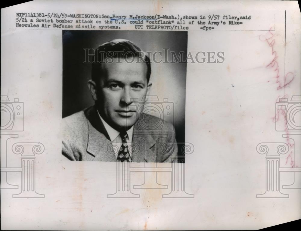 1959 Press Photo Sen. Henry M. Jackson - Historic Images