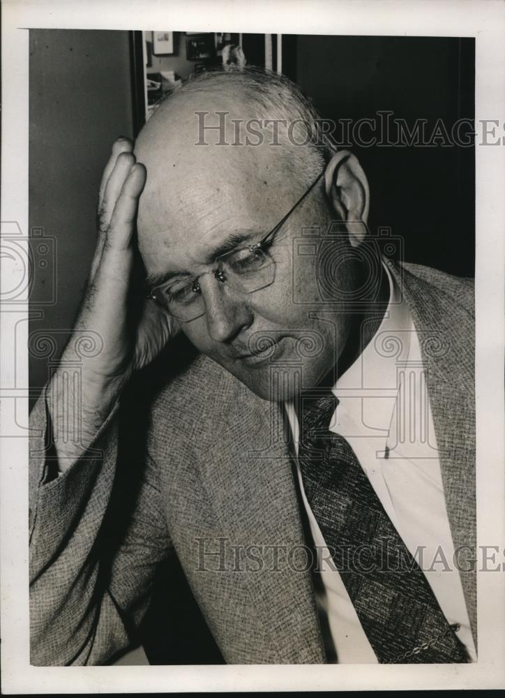 1938 Press Photo Senator James P Pope Weary at Senate Last Session Washington - Historic Images